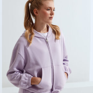 Womens TriDri® recycled drawstring full-zip hoodie