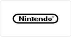 Black classic Nintendo logo.