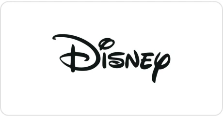 Disney logo with black text on a white background.